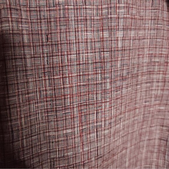 Gable & Grant Grey Red Abstract Check Button Down XL - Picture 3 of 5